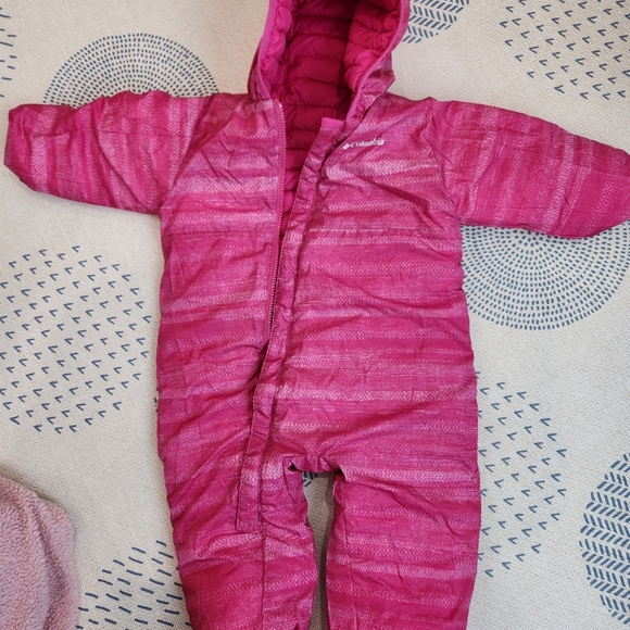 Columbia Infant Powder Lite Reversible Bunting Pink 18-24months - Picture 2 of 5